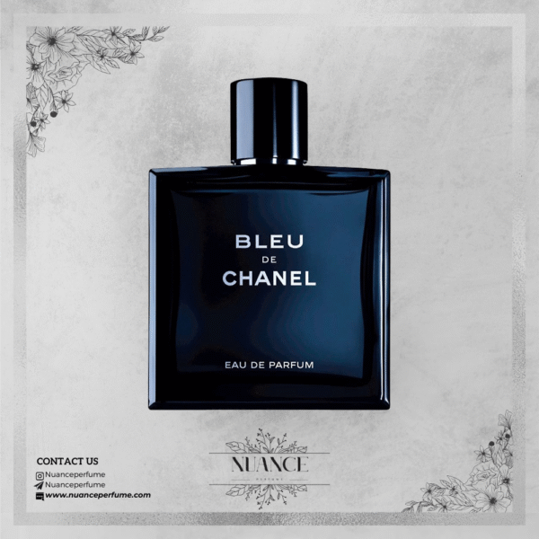 عطر Bleu de Chanel با بطری تیره و طراحی لوکس مردانه