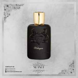عطر Kuhuyan از Parfums de Marly با بطری مشکی مات و درپوش طلایی