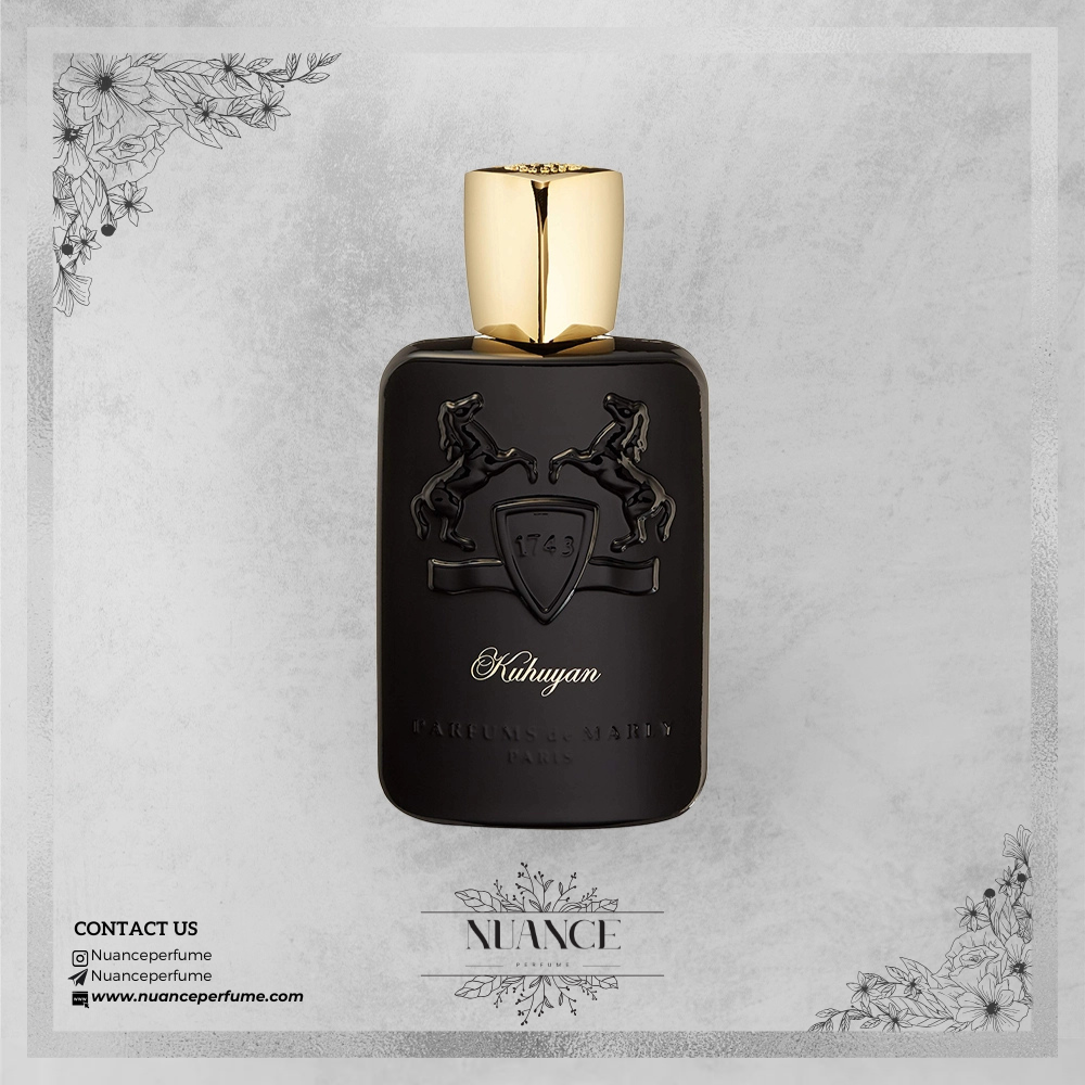 عطر Kuhuyan از Parfums de Marly با بطری مشکی مات و درپوش طلایی