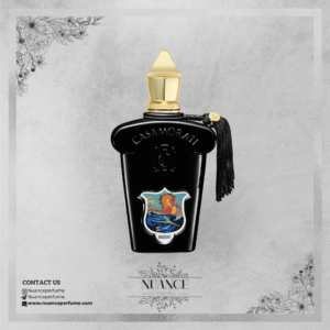 عطر Regio از برند Xerjoff با بطری مشکی طلایی و طراحی کلاسیک سلطنتی