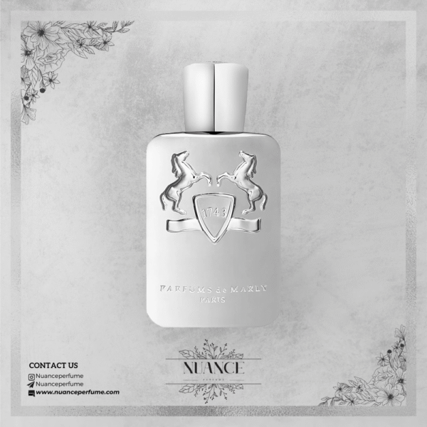 عطر Pegasus Exclusif با بطری نقره‌ای مات و طراحی سلطنتی از برند Parfums de Marly