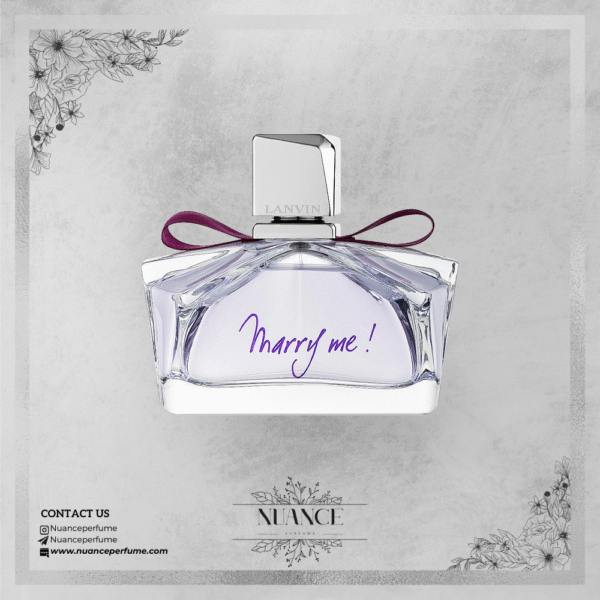 عطر Marry Me! با بطری شفاف و روبان بنفش از برند Lanvin مخصوص بانوان عاشق